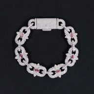 Pass Diamond Tester Silver 925 Gold Plated Hip Hop Jewelry Custom Men Eye Cross Color VVS Moissanite Cuban Link Chain Bracelet
