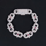 Pass Diamond Tester Silver 925 Gold Plated Hip Hop Jewelry Custom Men Eye Cross Color VVS Moissanite Cuban Link Chain Bracelet