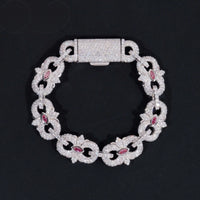 Pass Diamond Tester Silver 925 Gold Plated Hip Hop Jewelry Custom Men Eye Cross Color VVS Moissanite Cuban Link Chain Bracelet
