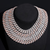 RTS Factory Hip Hop Jewelry 13mm Raised Stones Solid 925 Sterling Silver Gold Plated Iced Out Moissanite Miami Cuban Link Chain