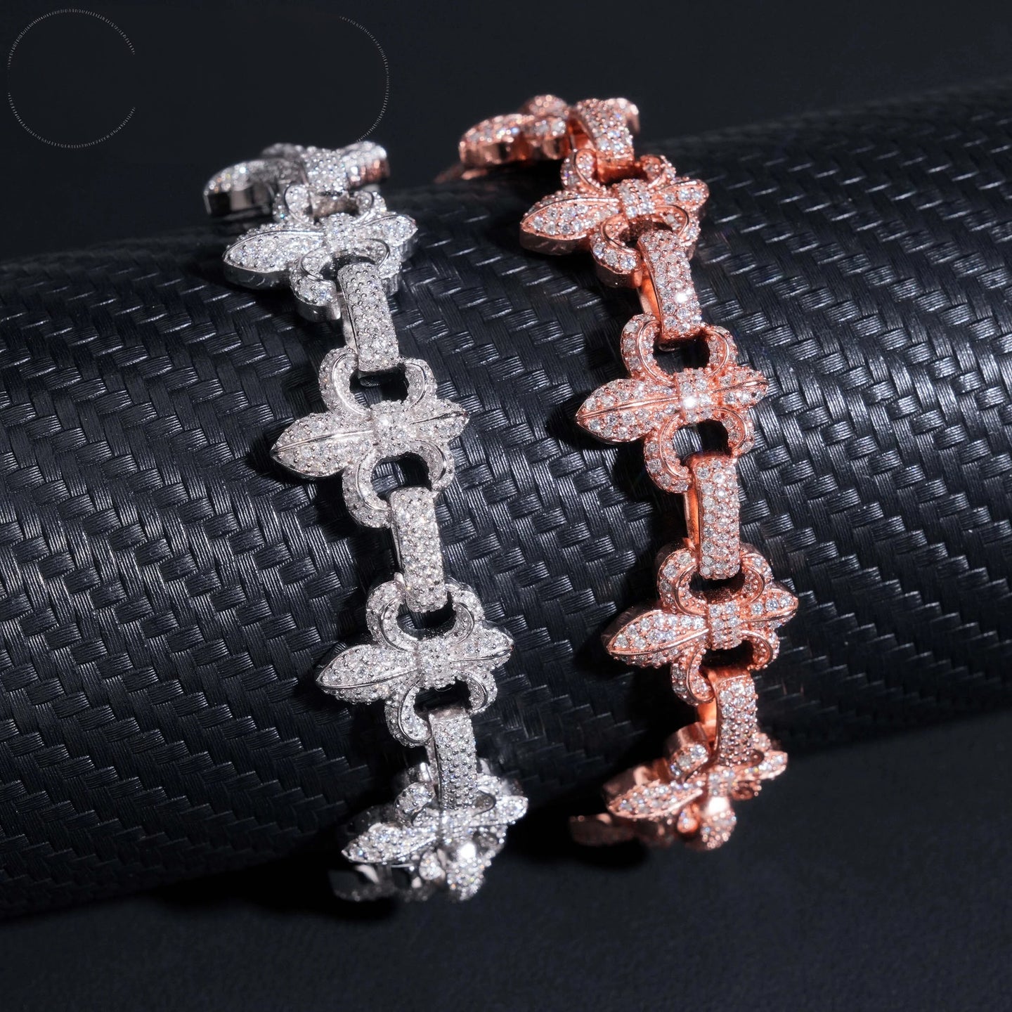 New Arrivals Fashion Infinity Hip Hop Top Quality VVS Moissanite 925 Silver Iced Out Bracelets