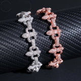 New Arrivals Fashion Infinity Hip Hop Top Quality VVS Moissanite 925 Silver Iced Out Bracelets