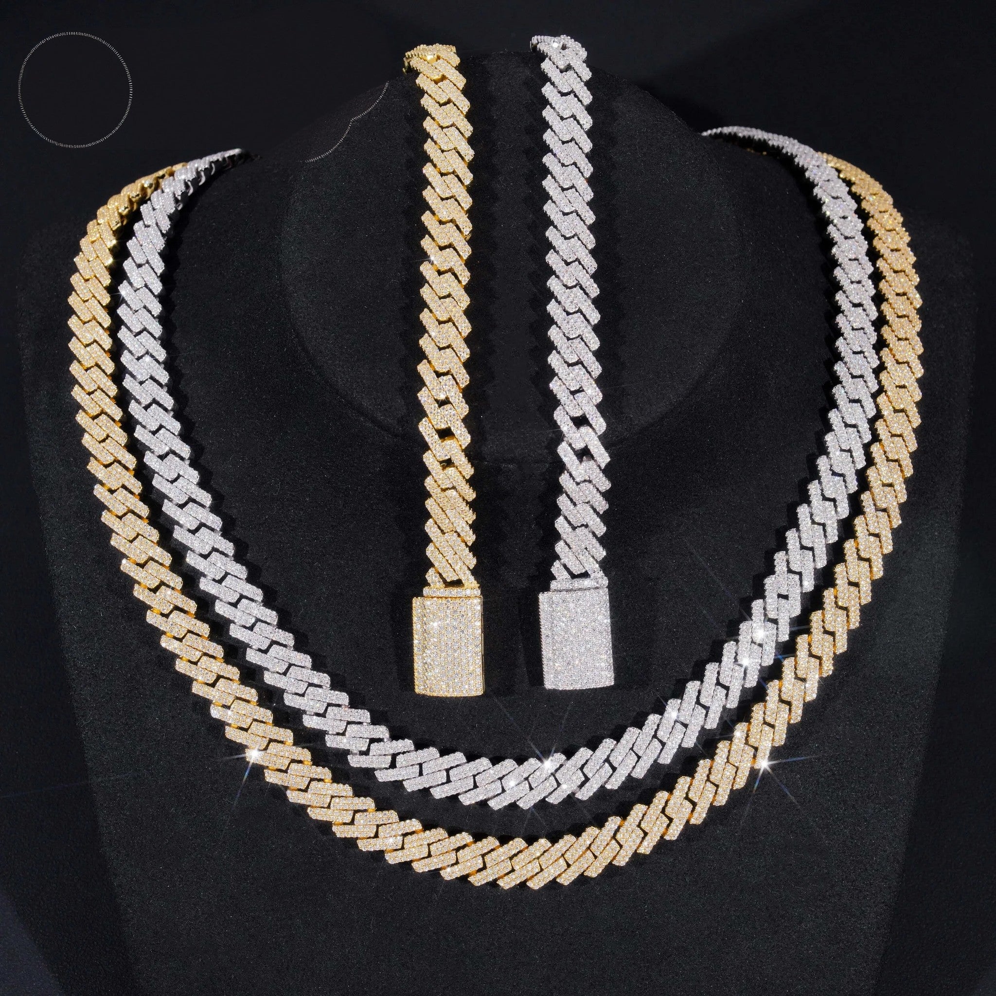 Factory Price 10mm Width 2Rows 925 Solid Silver Iced Out GRA