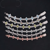 Hot Sale New Design Hip Hop Colorful Marquise 925 Silver VVS Moissanite Iced Out Bracelet
