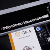 Factory 15MM Width Hip Hop Jewelry Real Silver 925 Gold Plated VVS Lab Diamond Moissanite Infinity Cuban Link Chain Bracelet