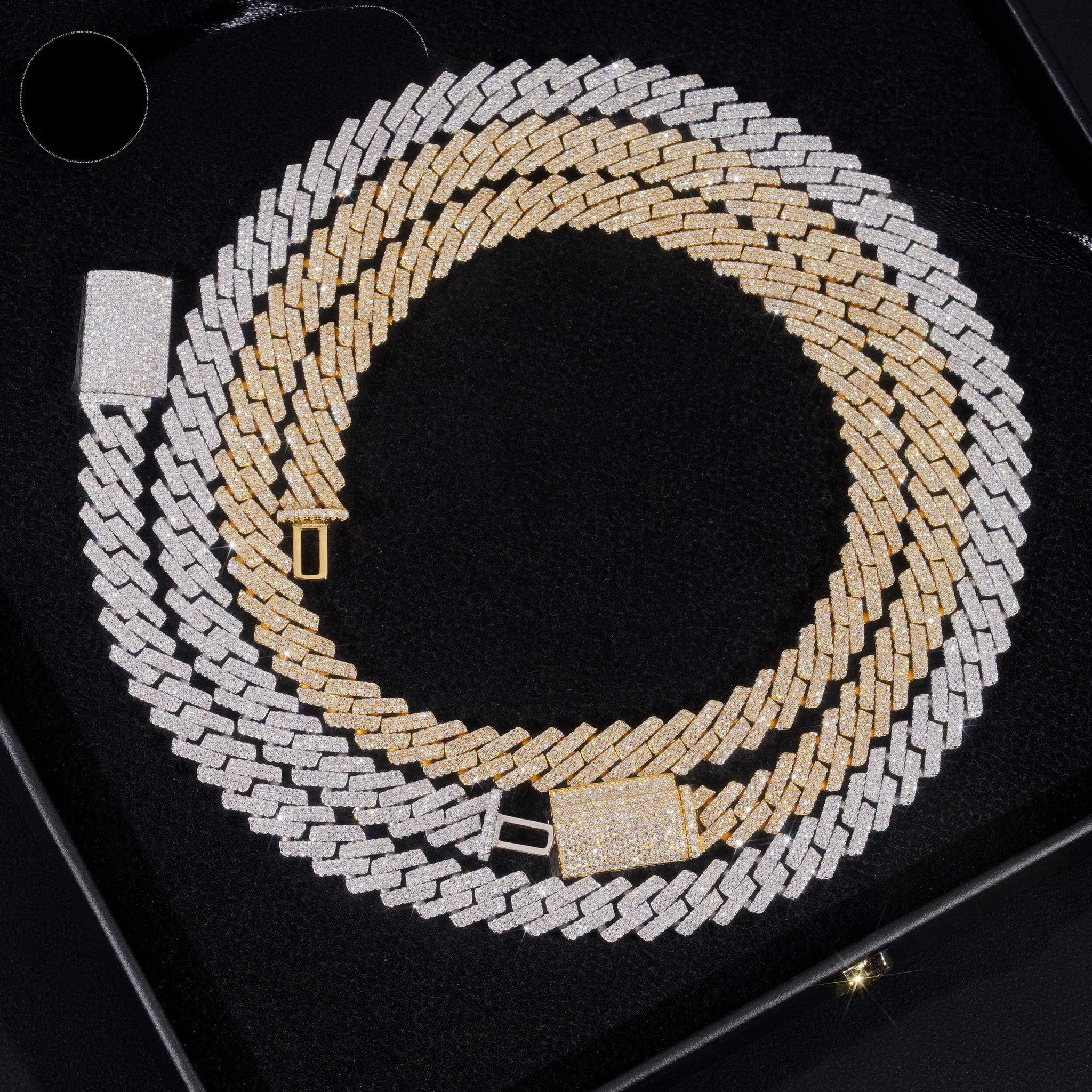 Factory Price 10mm Width 2Rows 925 Solid Silver Iced Out GRA