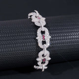 Pass Diamond Tester Silver 925 Gold Plated Hip Hop Jewelry Custom Men Eye Cross Color VVS Moissanite Cuban Link Chain Bracelet