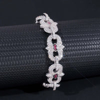 Pass Diamond Tester Silver 925 Gold Plated Hip Hop Jewelry Custom Men Eye Cross Color VVS Moissanite Cuban Link Chain Bracelet
