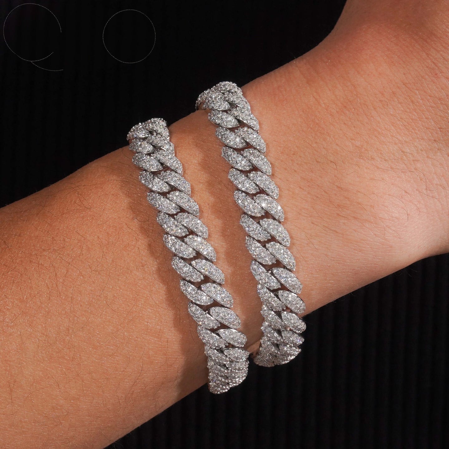 Pass Diamond Tester 925 Sterling Silver Hip Hop Style Iced Out 10mm Moissanite Cuban Link Chain