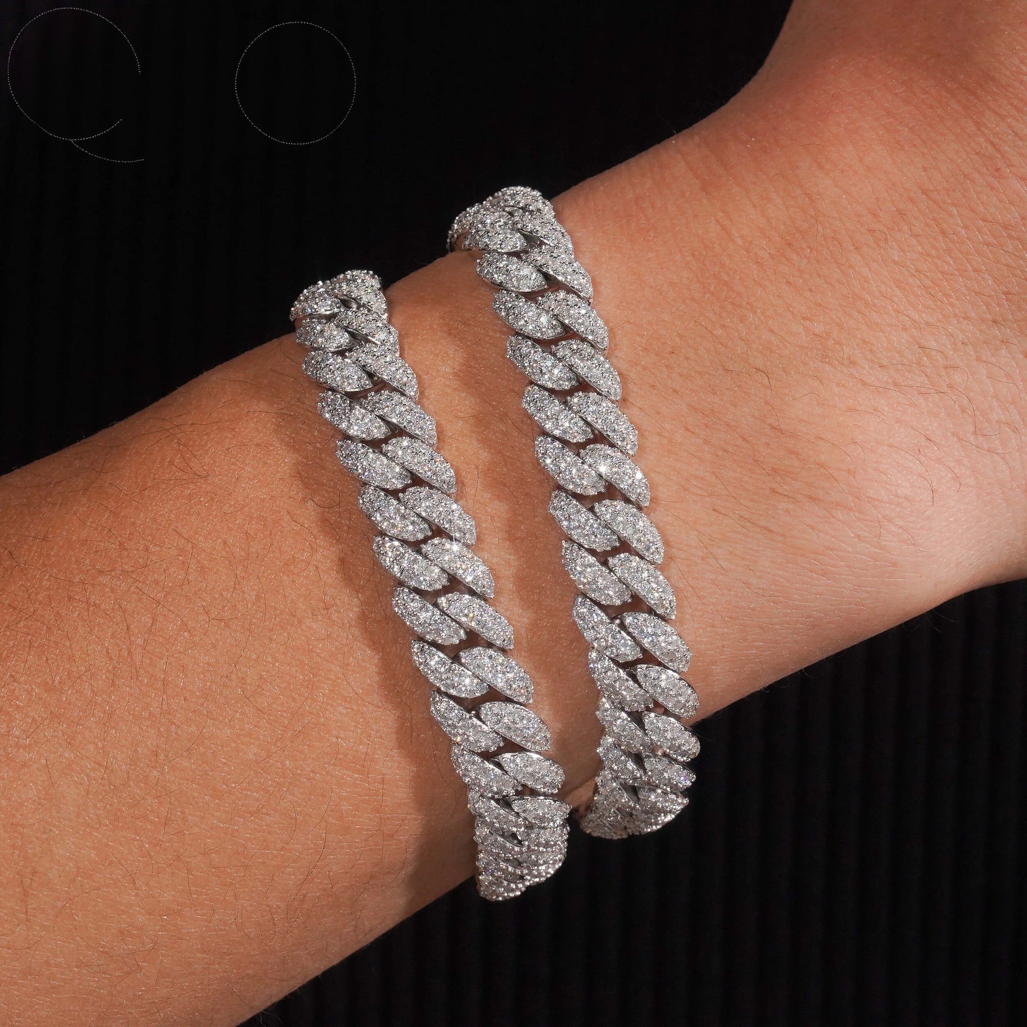 Pass Diamond Tester 925 Sterling Silver Hip Hop Style Iced Out 10mm Moissanite Cuban Link Chain