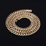 Plain Cuban Necklace Unisex Necklace Jewelry 8MM 22" 68.4 Gram 10K Solid Real Gold Cuban Link Chain