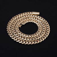 Plain Cuban Necklace Unisex Necklace Jewelry 8MM 22" 68.4 Gram 10K Solid Real Gold Cuban Link Chain