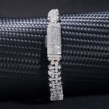 Pass Diamond Tester Silver 925 Gold Plated Hip Hop Jewelry Custom VVS Moissanite Cuban Link Chain Cross Bracelet