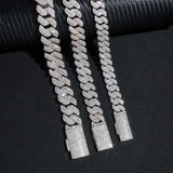 Hot Sale Rise up Moissanite Chain Pass Diamond Tester Diamonds 925 Sterling Silver Gold Plated Cuban Link Chain
