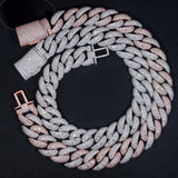 Big Heavy Solid 28MM GRA Certificate 925 Sterling Silver Miami Moissanite Diamond Cuban Link Chain