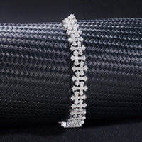 Pass Diamond Tester Silver 925 Gold Plated Hip Hop Jewelry Custom VVS Moissanite Cuban Link Chain Cross Bracelet