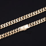 Plain Cuban Necklace Unisex Necklace Jewelry 8MM 22" 68.4 Gram 10K Solid Real Gold Cuban Link Chain