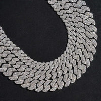 Hot Sale Rise up Moissanite Chain Pass Diamond Tester Diamonds 925 Sterling Silver Gold Plated Cuban Link Chain