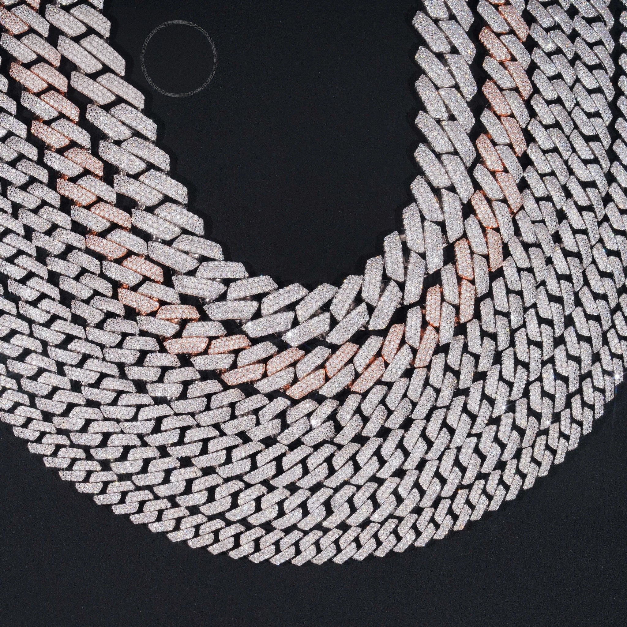 Iced Out Jewelry Classic 10mm 12mm 13mm 14mm 15mm 18mm Moissanite Diamond Hip Hop 925 Silver Cuban Link Chain