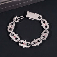 Pass Diamond Tester Silver 925 Gold Plated Hip Hop Jewelry Custom Men Eye Cross Color VVS Moissanite Cuban Link Chain Bracelet