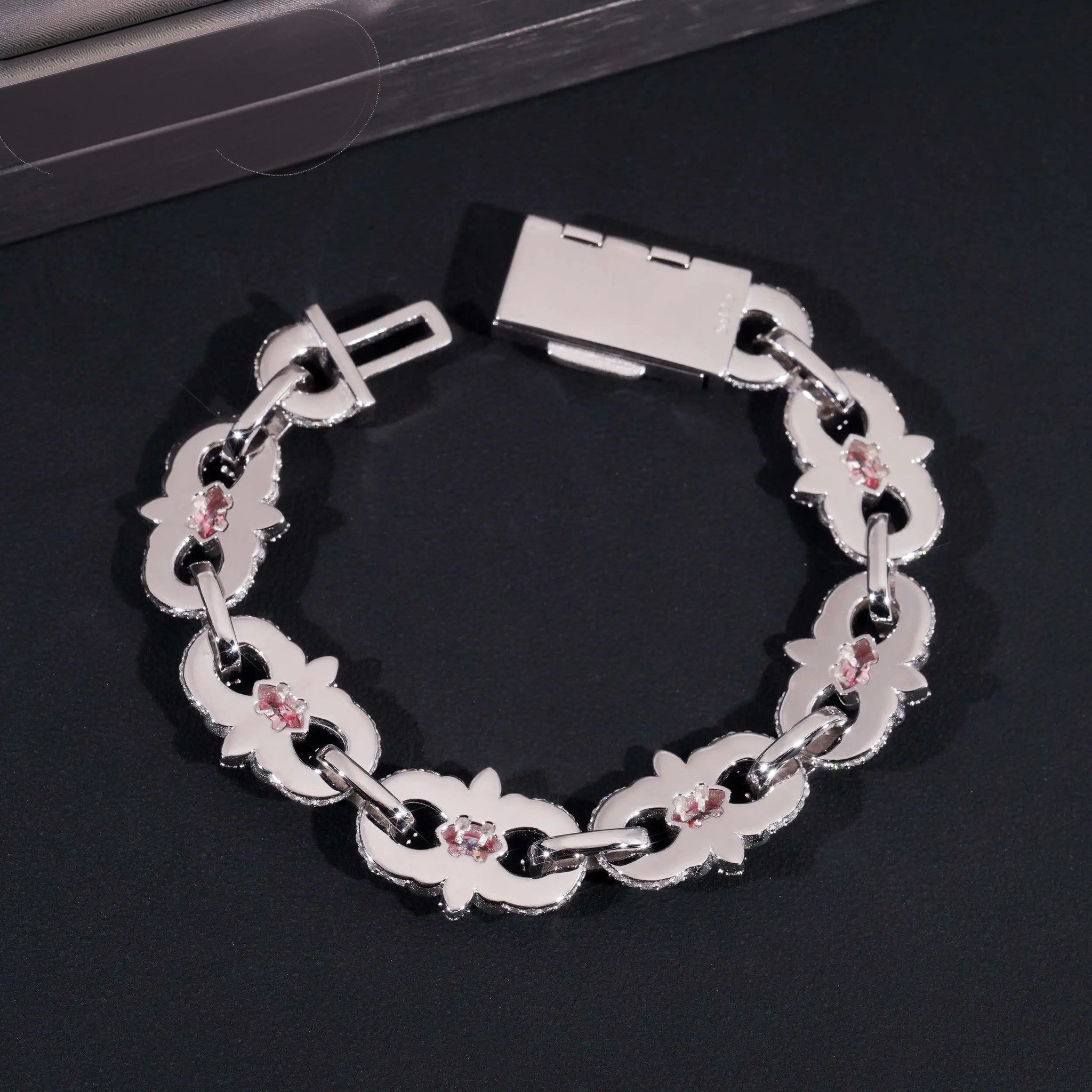Pass Diamond Tester Silver 925 Gold Plated Hip Hop Jewelry Custom Men Eye Cross Color VVS Moissanite Cuban Link Chain Bracelet