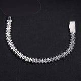 Pass Diamond Tester Silver 925 Gold Plated Hip Hop Jewelry Custom VVS Moissanite Cuban Link Chain Cross Bracelet
