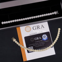 New Arrivals Hip Hop 7mm High Quality Hand Cut Miracle Plate 925 Silver Cuban Link Chain VVS Moissanite Bracelet